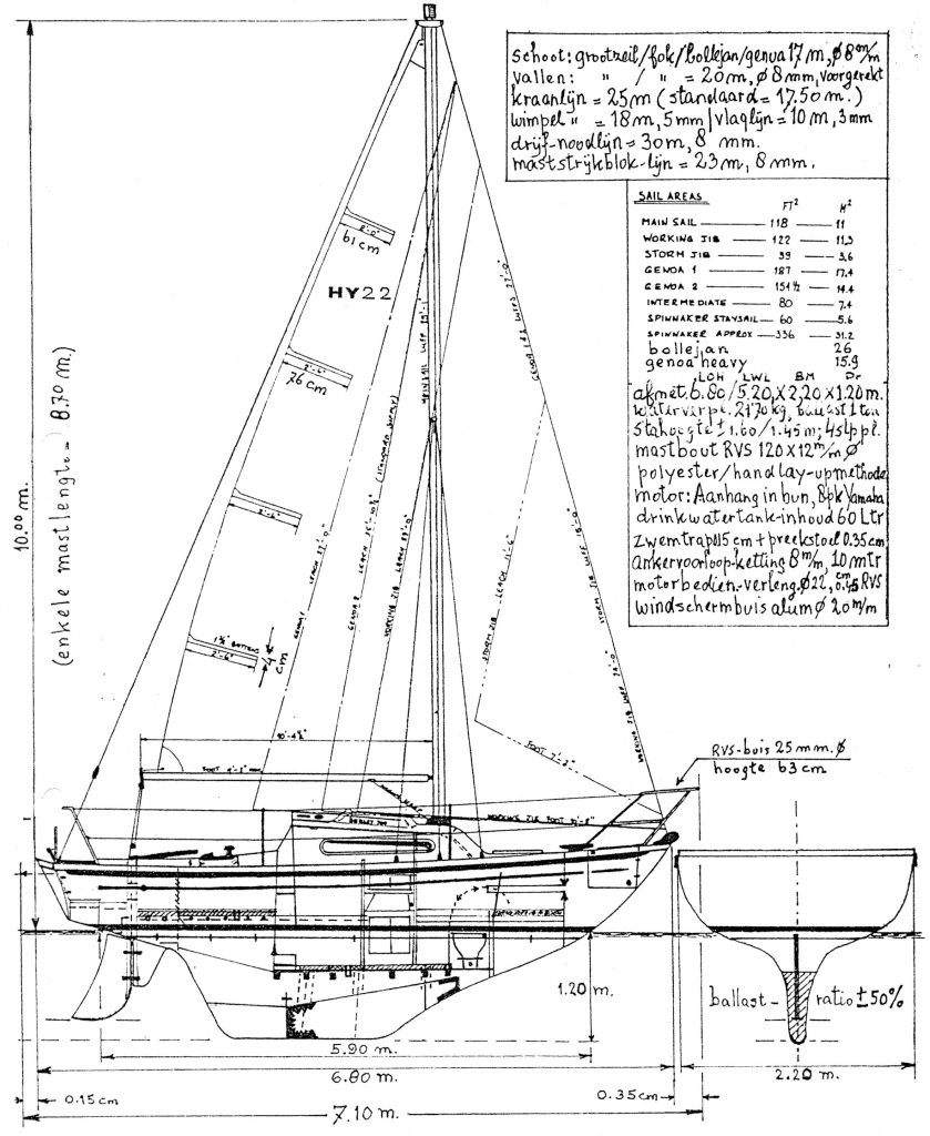 yacht drawing