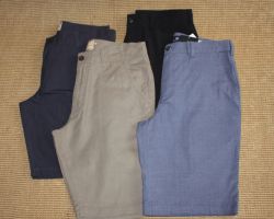Shorts from the Logan Summer 2017-18 collection, available in store from July 2017
Pictured Left - Right: Decoy cargo short - Charcoal (pictured) & Sand, Beacon Linen blend short - Bark , Estate Golf Short - Black, Kaymar Golf short - Blue check all $79.99 each